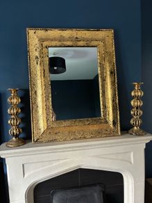 mirror with matching candle sticks