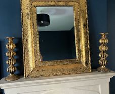 mirror with matching candle sticks