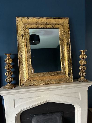 mirror with matching candle sticks