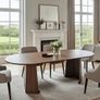 Extendable Round Dining Table 100 to 140cm Image 3