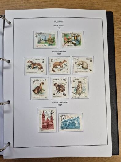 Poland stamps in album 1984 -1996