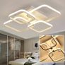 LED Dimmable Ceiling Lights with Remote, Chandelier Ceiling Light with 4 Squares, Flush Mount Ceiling Lamp for Living Room Kitchen Office Bedroom Dining Image 4