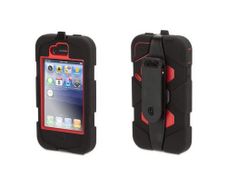 Griffin Survivor Case for iPhone 4/4S - Black/Red