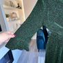 Ladies Brand New Green Dani Faux Wrap Dress.  Size One Size UK 16-26 / EU 44-54cm Image 5
