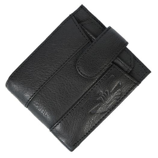 Unisex Genuine Leather Wallet RFID Blocking Bifold Wallet with Zipper & Coin Pocket Leather Wallet