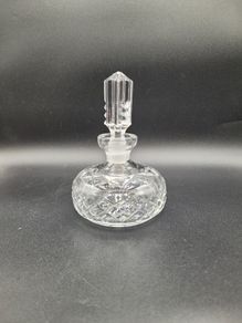 Waterford Crystal Round Perfume Bottle & Stopper - Signed