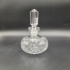 Waterford Crystal Round Perfume Bottle & Stopper - Signed