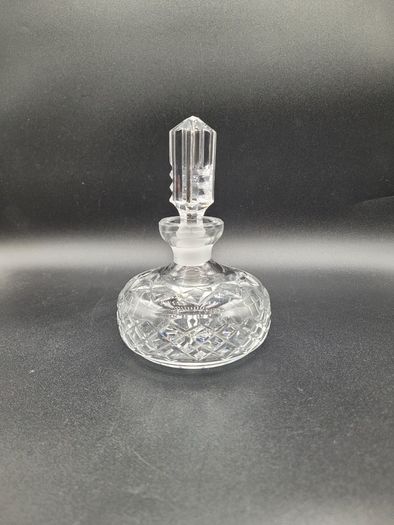 Waterford Crystal Round Perfume Bottle & Stopper - Signed