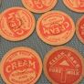 20 Vintage Cream pot Caps Image 2