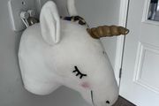 Unicorn plush wall mount