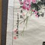 Vintage Chinese Traditional Scroll Watercolor Painting Birds Silk Image 6