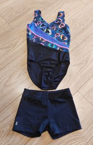 Girls leotard with shorts