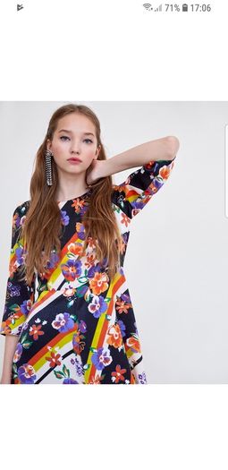 ZARA NEW midi floral dress