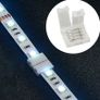 5x 10mm 4 Pin 3528 5050 RGB LED Strip Light Wire PCB Connector Mix shape L T Straight Clips Image 2