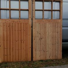 Set of wood doors