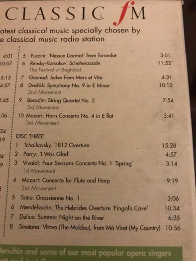 Classic FM Cd's Set