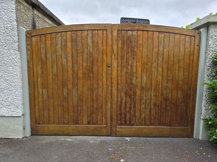 Solid wood garden gates
