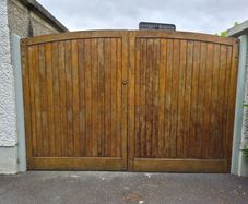 Solid wood garden gates