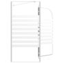 Bath Enclosure 120x68x130 cm Tempered Glass Stripe Image 10