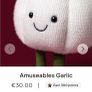 New JELLYCAT Amuseables Garlic Image 4