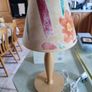 Funky Wood Table Lamp with lampshade. Image 2