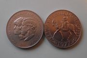 Great Britain. 2 coins@25 New Pence (1977&amp;1981)