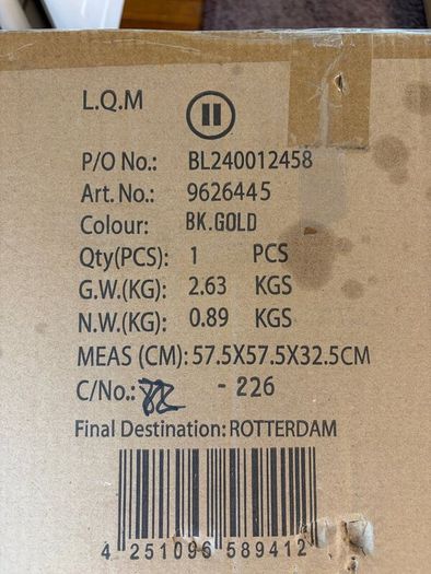 Arc Floor Lamp  Brand New Sealed