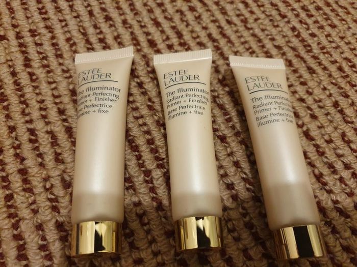 Three Brand New Estee Lauder The Illuminator Radiant Perfecting Primer + Finisher 45ml in total