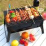 Uten Small BBQ Grill, Portable Folding Charcoal Barbecue Gril Image 3