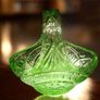 Heavy pressed glass basket 25cm Image 2