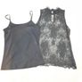 Grey Lace Sleeveless Top & Camisole Image 2