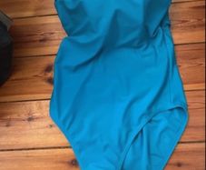 Turquoise Fig Leaves swimsuit - 32FF / size 14 - NWOT