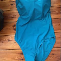 Turquoise Fig Leaves swimsuit - 32FF / size 14 - NWOT