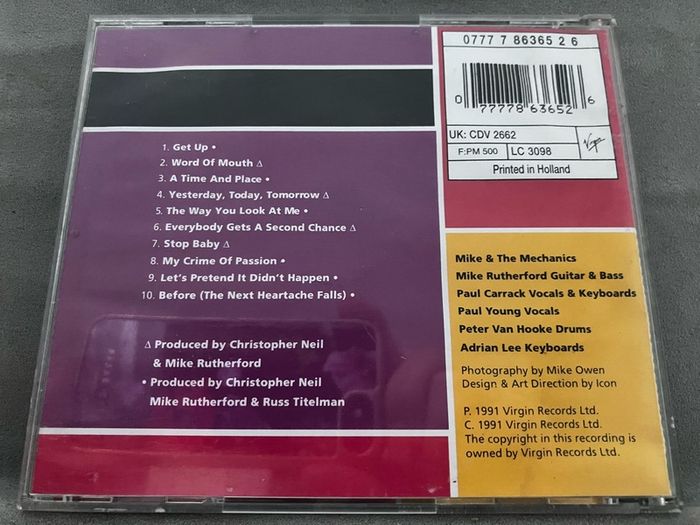 Mike & The Mechanics - Word Of Mouth    CD