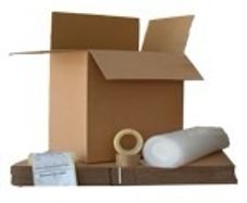 Starter house moving kit tape/boxes