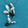 925 silver Flower pendant set Image 2