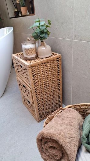 Wicker Rattan Storage Drawers