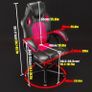 Gaming chair Office chair Swivel chair Computer chair Work chair Desk chair Ergonomic Chair Racing chair Leather chair PC gaming chair MULTIPLE COLOURS AVAILABLE, SEE PHOTOS (FREE POSTAGE) Image 7