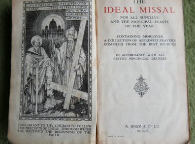 Vintage The Small Roman Missal: 1936, Regina Press, Latin and English, Catholic Liturgical Prayer Book, Pre-Vatican II