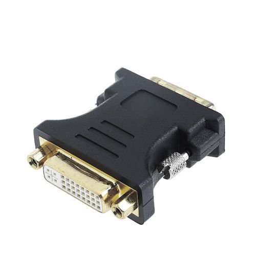 DVI-D (24+1) Male to DVI-I (24+5) Female Adapter Gold Plated (Brand New/Warranty)