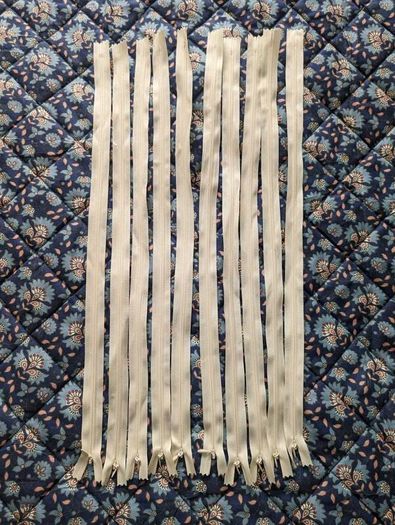 Brand new 10 invisible zippers - 20 in / 50cm