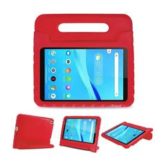 For Lenovo Tab M8 3rd Gen TB-8506F TB-8506X Kids Case Shockproof Cover With Stand - Red