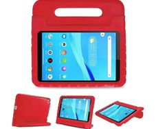 For Lenovo Tab M8 4th Gen TB-300FU TB-300XU Kids Case Shockproof Cover With Stand - Red