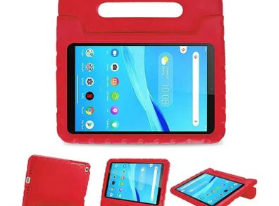 For Lenovo Tab M8 4th Gen TB-300FU TB-300XU Kids Case Shockproof Cover With Stand - Red