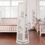 Rotating Mirrored Jewellery Cabinet with Storage Image 2