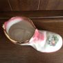 Vintage Pink Staffordshire pottery vase and boot planter Image 7
