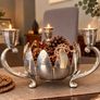 Vintage F.B. Rogers Italy EP Brass Lotus Candelabra Image 3