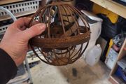 Medieval style candle holder cage