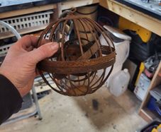 Medieval style candle holder cage