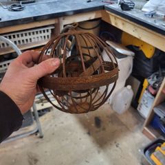 Medieval style candle holder cage